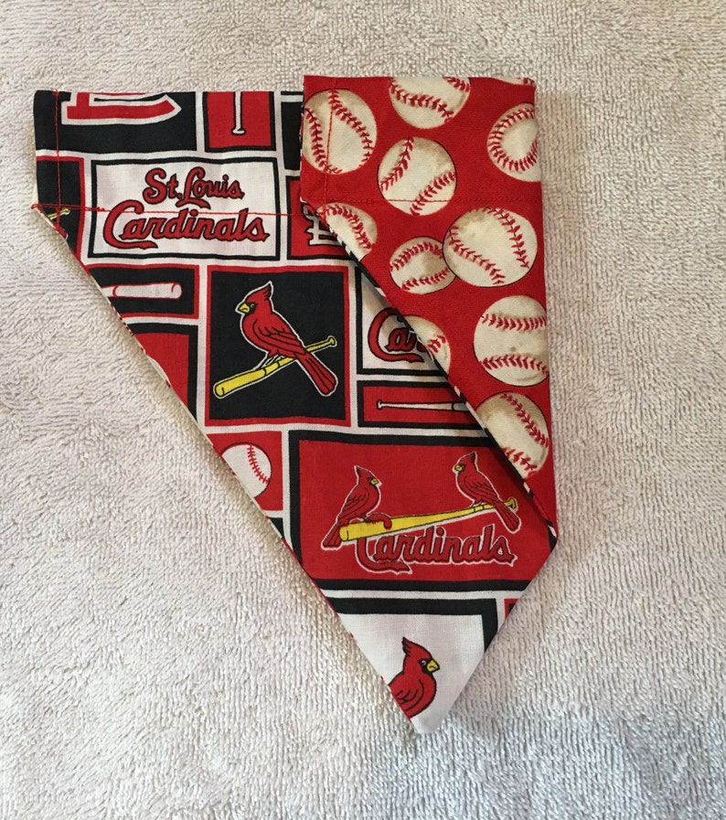 MLB Reversible Pet Bandana St Louis Cardinals Baseball Over Etsy