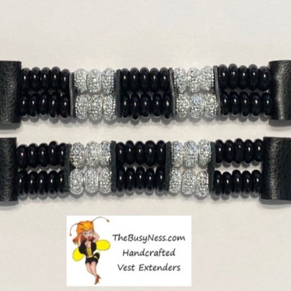 Braided Leather Vest Extenders Etsy