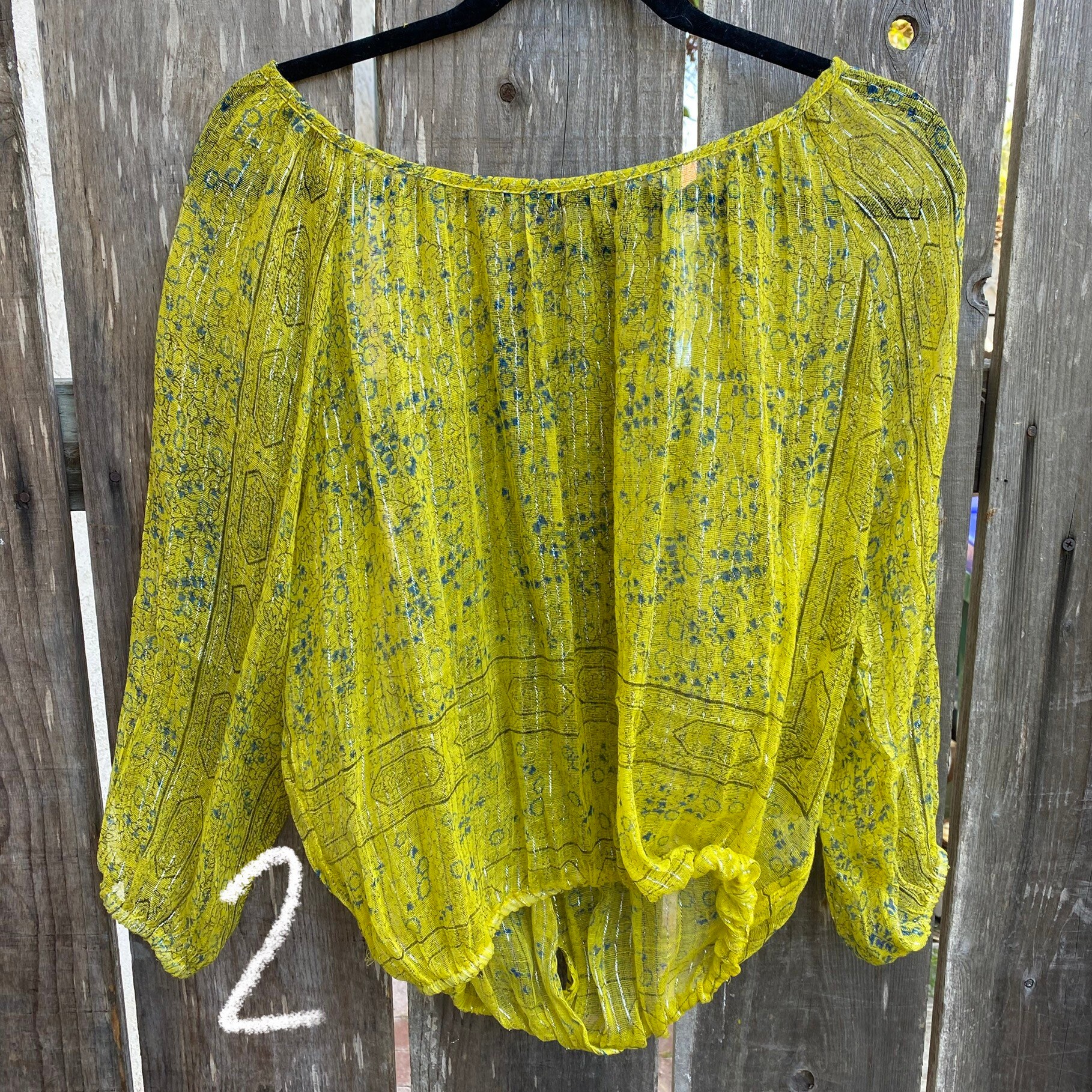 Long sleeve flowing cotton gauze shirt with open back and Etsy