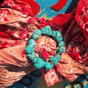 Turquoise shirt or scarf tie