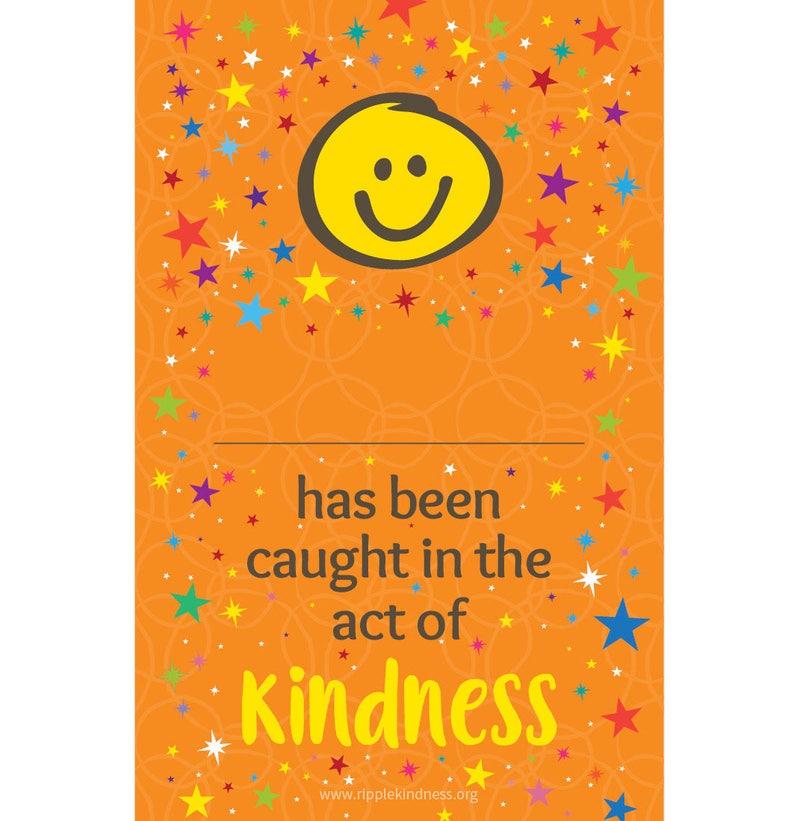 Caught in the Act of Kindness Cards for Children
