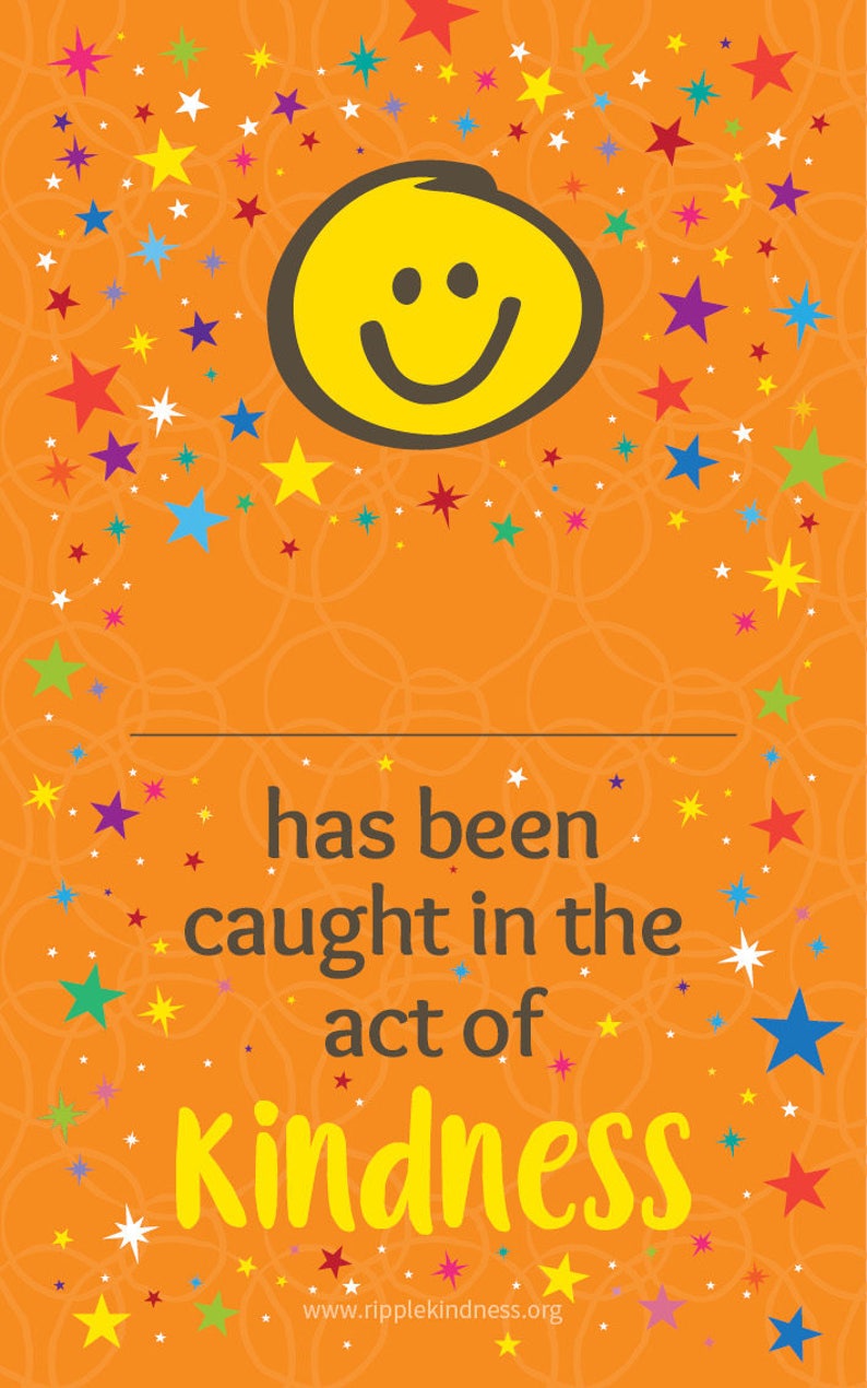 Caught in the Act of Kindness Cards for Children