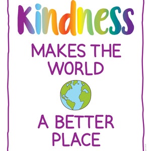 Kindness Posters for Children Affirmation Posters for Kids image 6