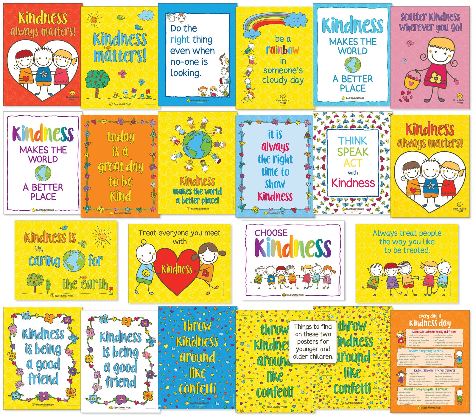 Kindness Posters for Children Affirmation Posters for Kids Etsy Australia