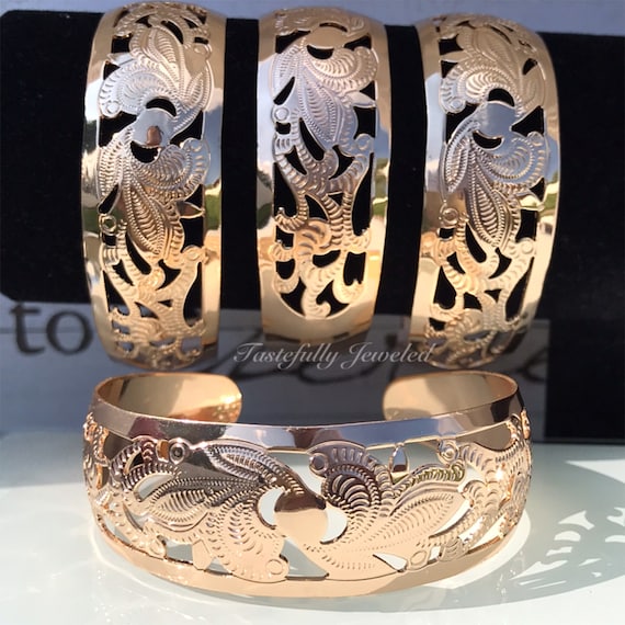 Thick bangles sales gold