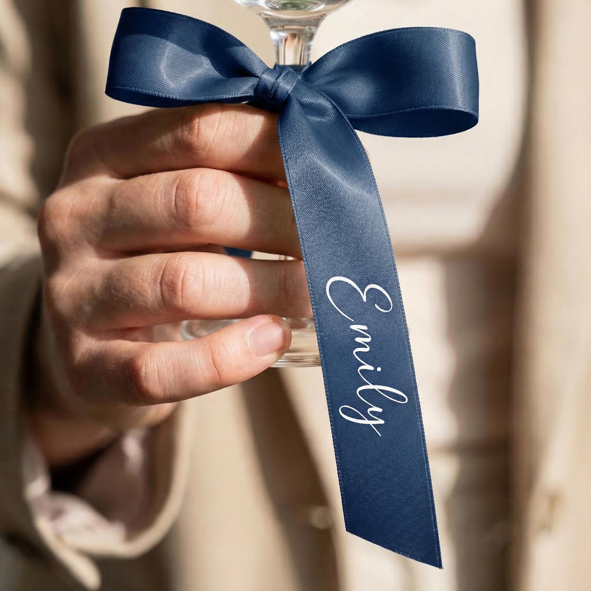 Custom Name Wedding Ribbon for Bouquet, Personalized Bridal Ribbon ...