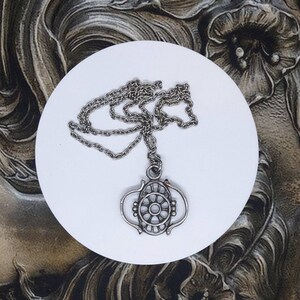 Vintage Finnish signed Juhani Vuorisalmi big long pewter necklace