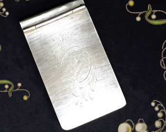 Vintage Finnish silverplated Art Deco call or business card cover