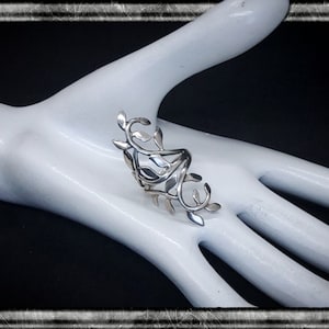 Vintage big ornate statement Sterling silver ring