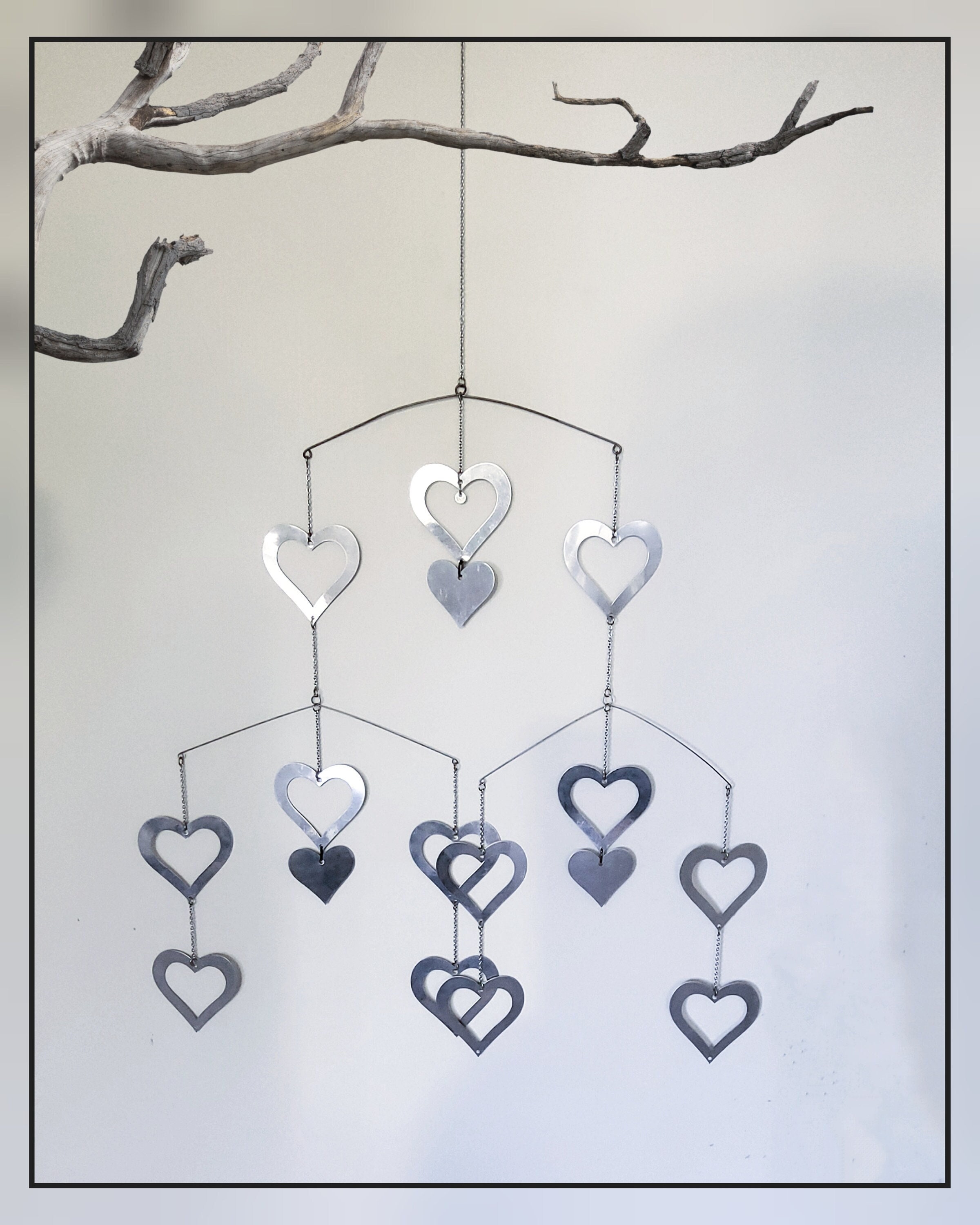 Vintage Aarikka Finland Big Hearts Mobile, Window Decor - Etsy Israel Vintage Aarikka Finland Big Hearts Mobile, Window Decor - Etsy Israel