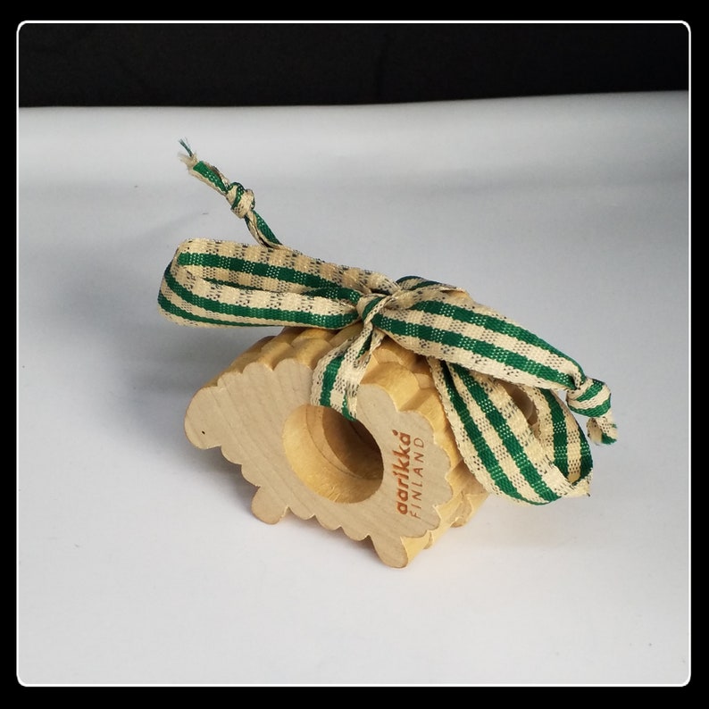 Vintage Aarikka Finland Wooden Lamb Napkin Rings 4 Pcs Etsy