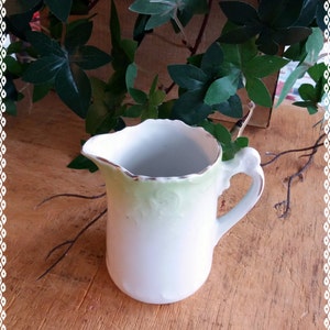 Vintage small green pitcher or creamer