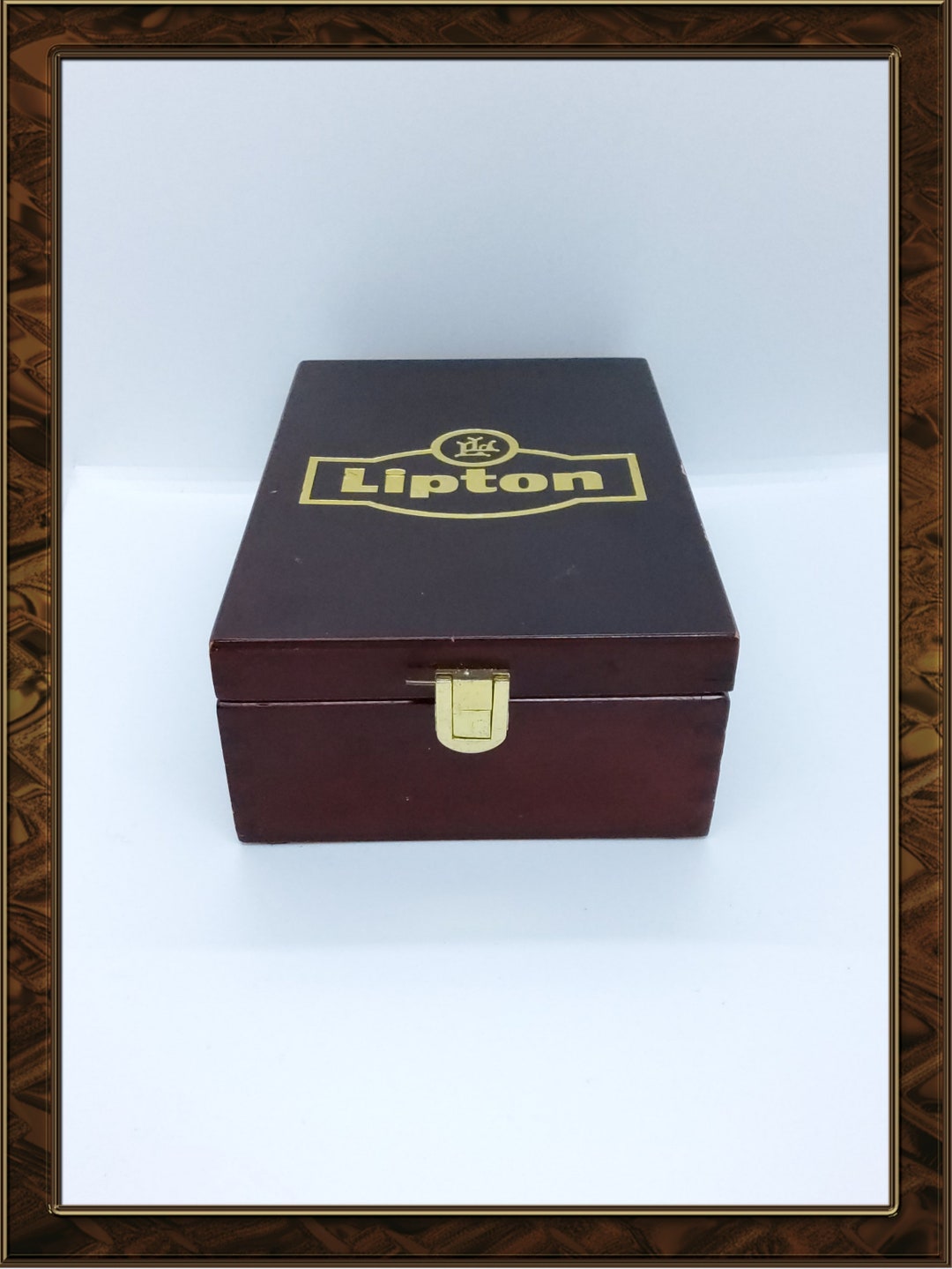 JUJOYBD Boîte à thé en bois - Boîte de rangement vintage - 9