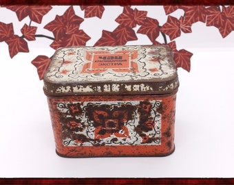 Vintage 50's advertising tobacco tin box