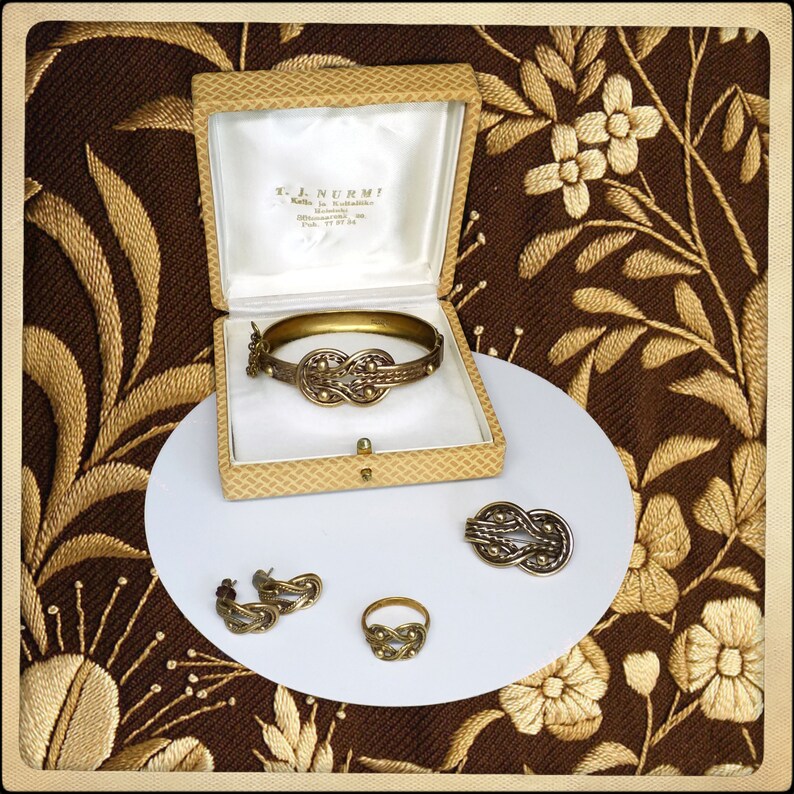 Traditional Finnish Kalevala Koru Bronze Teljänneito Jewelry Etsy UK