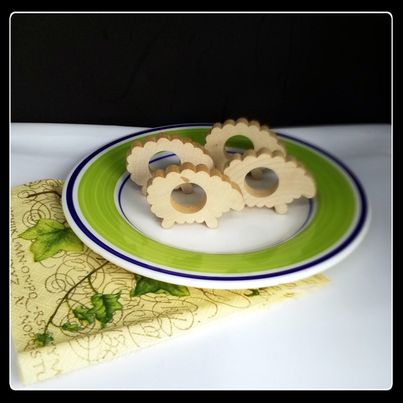 Vintage Aarikka Finland Wooden Lamb Napkin Rings 4 Pcs Etsy