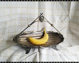 Vintage big silver Polish Art Deco fruit- or candy bowl