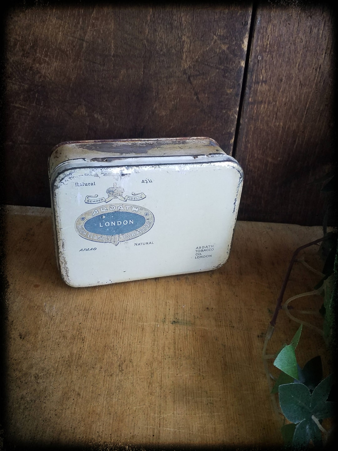 Vintage Antique Ardath Tobacco Co. London Cigarette Tin, 1901-1925