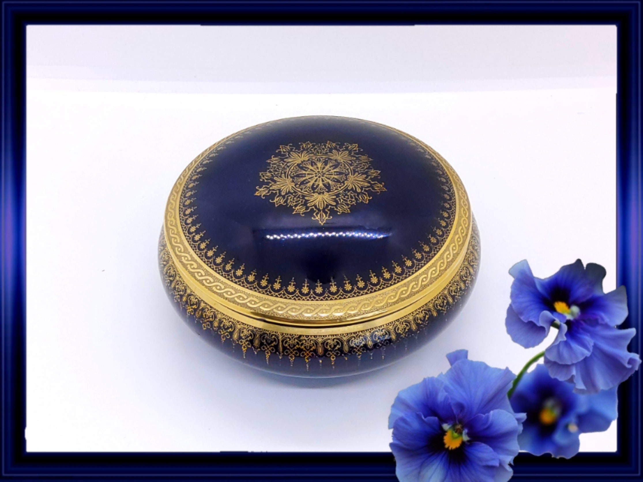 人気定番の Vintage French Limoges F Paulhat Porcelaine Jewelry Box - Etsy その他
