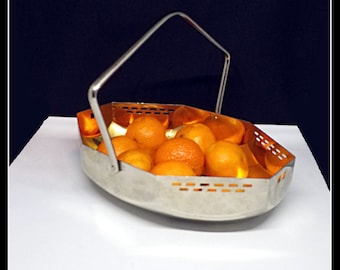Grande ciotola vintage in argento tedesco WMF Jugend/Art Nouveau per frutta o caramelle