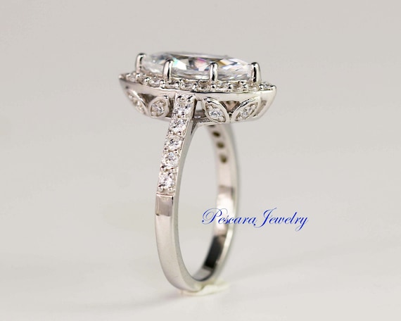 Sterling Silver Cubic Zirconia Vintage-Style Promise Ring Sterling Silver Cubic Zirconia Vintage-Style Promise Ring