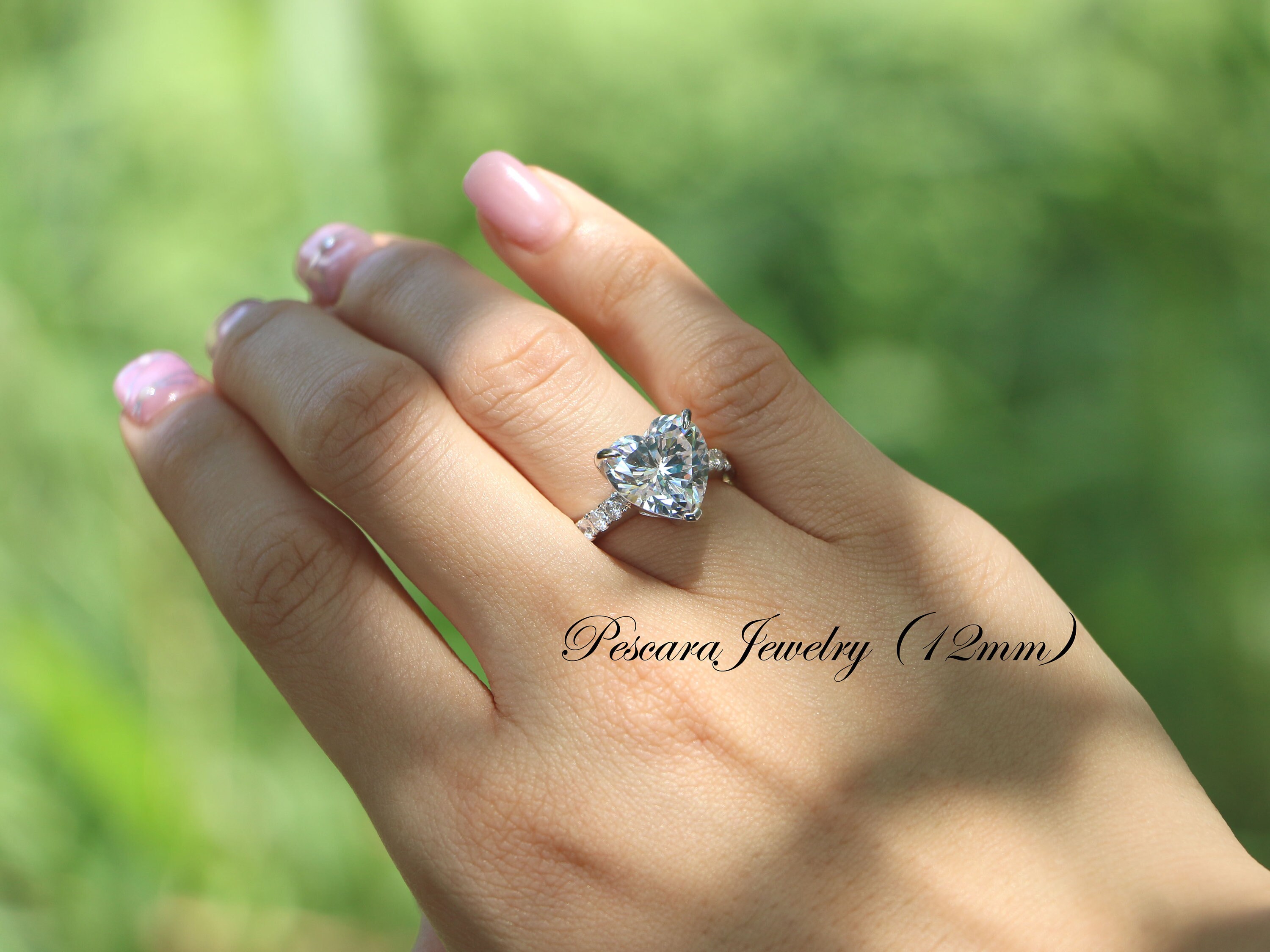 Coeur Bague Argent /"Big Heart/" Envoyée de France le jour de votre achat