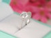 1.3 ct.tw Cushion Cut Ring - Sterling Silver Ring - Engagement Ring - Cubic Zirconia Ring - Halo Engagement Ring - Promise ring size 3.5~11 