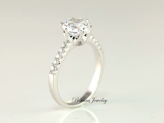 Cluster Ring 925 Sterling Silver Baguette White Cubic Zirconia CZ Jewelry for Women Size 7 Ct 4.1