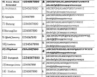 Engrave & Re-Plating Charges