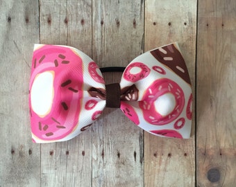 Donut Hairbow, Large Tuxedo Bow, Donut Tuxedo Bow, Tailles Bow, Tailless Cheer Bow