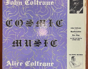 John Coltrane with Alice, Cosmic Music Vinyl Album record jazz