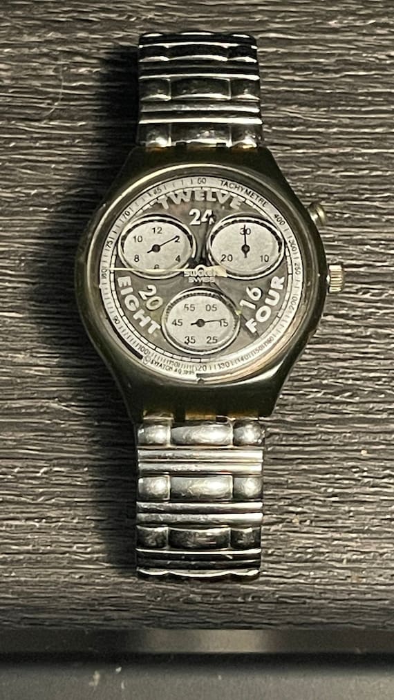 Reloj Swatch Specchio SCM112 Chrono Originals 1995 España