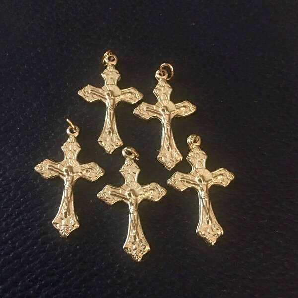thumbnail image 2 of 925 Sterling Silver Simple Jesus Christ Cross Crucifix Charm Pendant, SP116 2 of 4