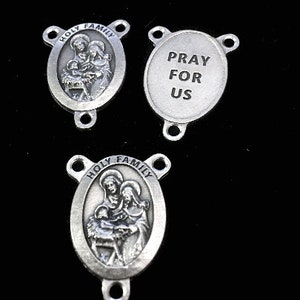 Holy Family Nativity Rosary Center Piece Medal LOT OF 3 Rosary or Necklace Center for Chaplet
