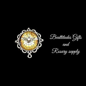 Holy Spirit Dove LARGE Rosary Centerpiece Medal Jewelry Jesus Rosary Parts CONFIRMATION center Chaplet