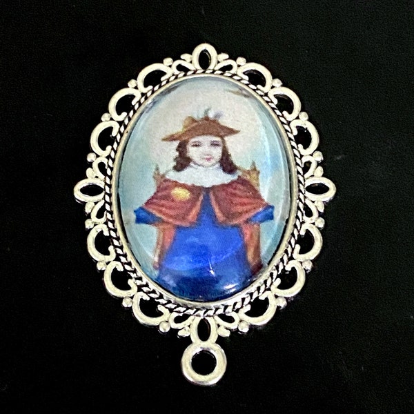 Holy Infant of Atocha Rosary Centerpiece Connector SANTO NINO De ATOCHA Christ Child Chaplet