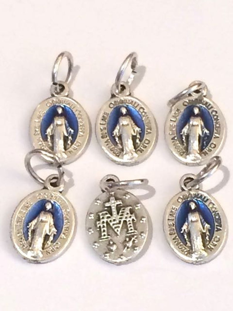 Madonna Miraculous 1/2 Inch Extra Small Medals Double Sided | Etsy