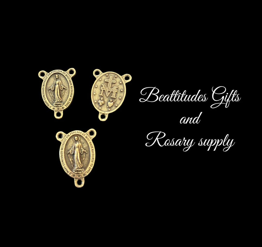 36Pcs Virgin Mary Charms With Rhinestones – DIY Rosary, Necklace, Bracelet Making - View #8