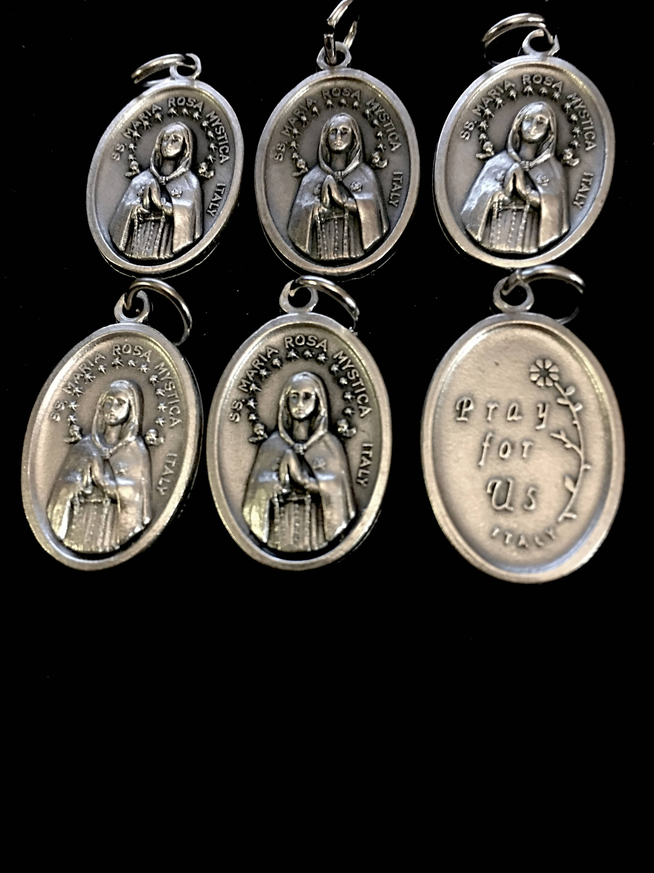 Lot of 6 Madonna of the Roses Medal Italy Rosa Mystica Medals | Etsy