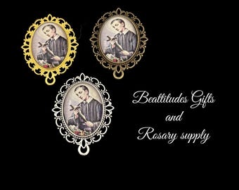 Saint Gerard Saint of FERTILITY Rosary Centerpiece Center Connector Mothers and Pregnancy Catholic Healing Rosary Part Redemptorists