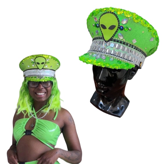 Beam Me up Captain's Hat (made to Order Item): Alien Outfit | UFO