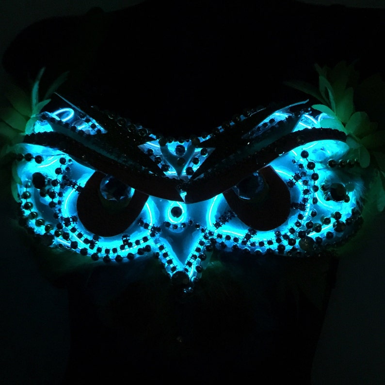 Orlando Electric Owl Bra music festival festival edm plur LED lights carnival rave bra Kinetic Zen : rave wear kandi