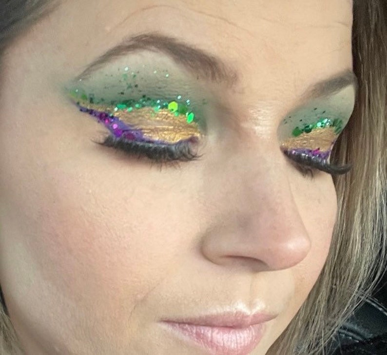 Mardi Gras Glitter Kit chunky LOOSE Glitter 6 Grams Each X3 Etsy