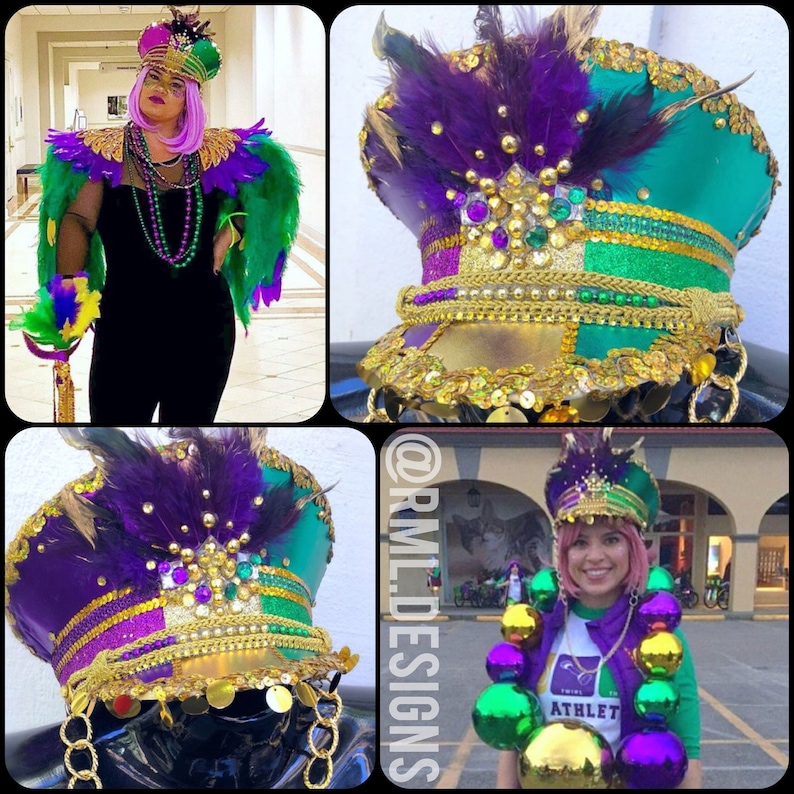 mardi gras captain hats
