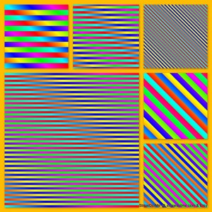 Rainbow Stripe Digital Papers Pack Horizontal Diagonal Bright ...