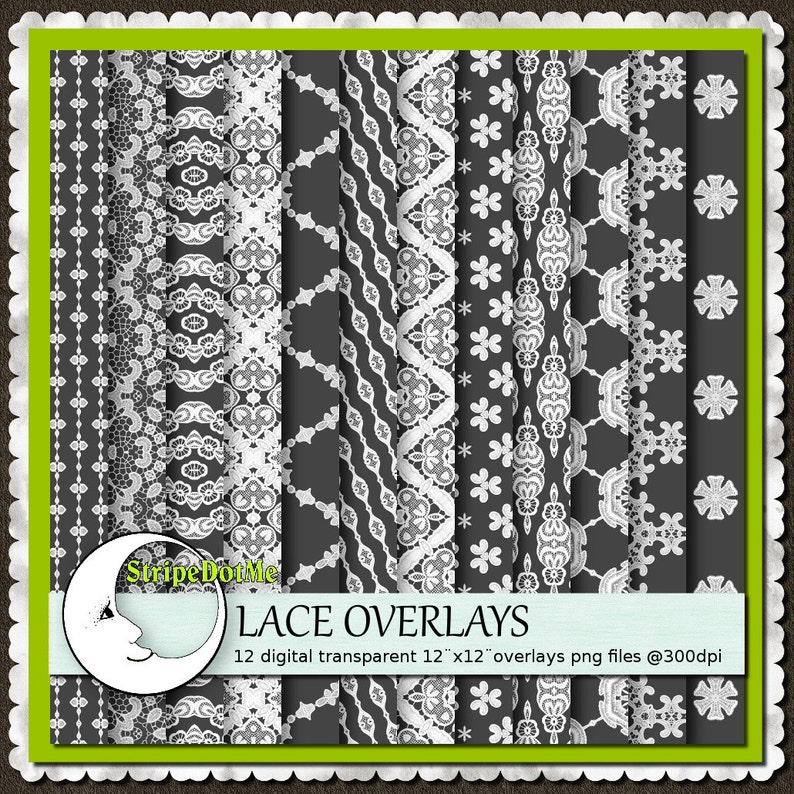 white lace overlay