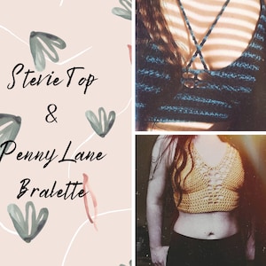 CROCHET PATTERNS | 2 Crochet Top Patterns | Crochet Bralette Patterns | Beginner Friendly Crochet Patterns | SmallTownCoven