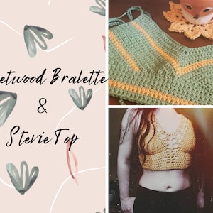 CROCHET PATTERNS | 2 Crochet Top Patterns | Crochet Bralette Patterns | Beginner Friendly Crochet Patterns | SmallTownCoven