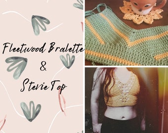 CROCHET PATTERNS | 2 Crochet Top Patterns | Crochet Bralette Patterns | Beginner Friendly Crochet Patterns | SmallTownCoven