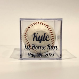 UV Protected Personalized Baseball Display Case | UV Display | Baseball Gift | Team Gift | Baseball Coach Gift | Kids Home Run Ball Display